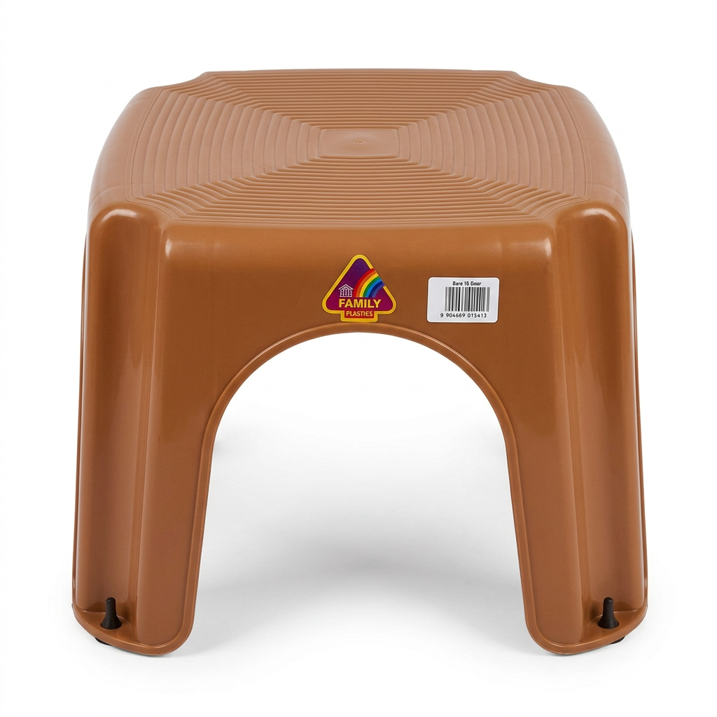 Family Plastic Stool Brown - 25×30cm