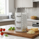HSS Stainless Steel 6-Way Grater Silver - 17cm