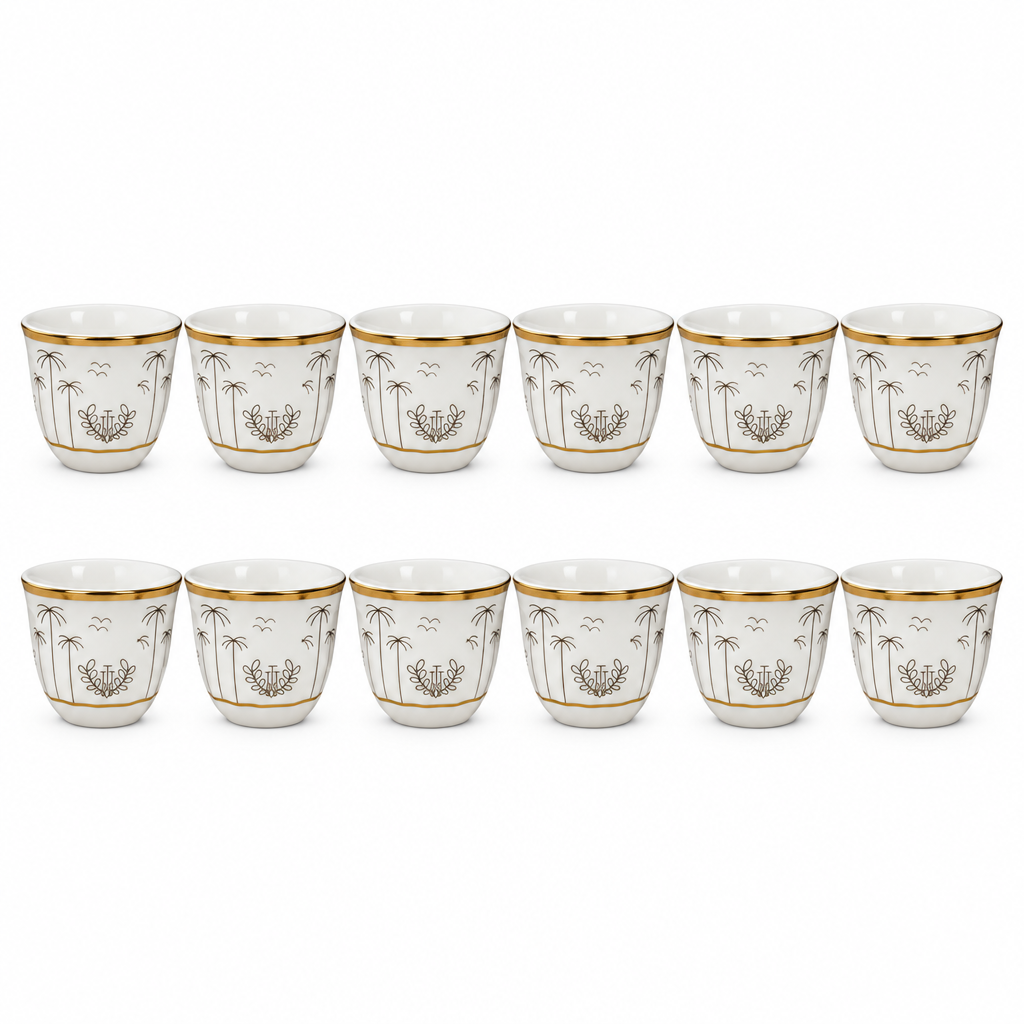 Pilsco 12 Piece Ceramic Cawa Cup Set - 110ml