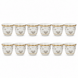 Pilsco 12 Piece Ceramic Cawa Cup Set - 110ml