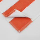 BTC Bath Towel Orange & White Striped - 70×140cm