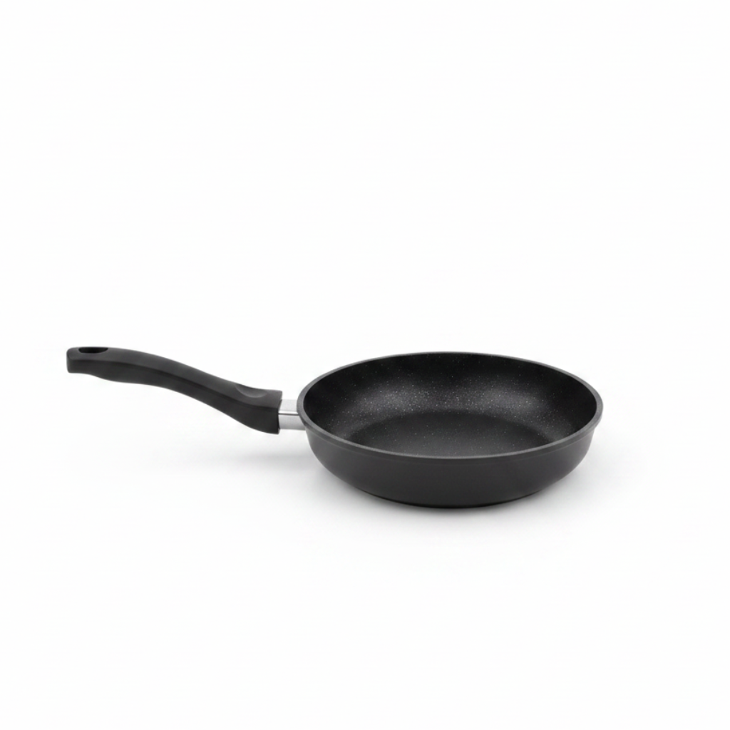 Royalford GoldenChef Granite-Coated Die-Cast Fry Pan Black - 28cm