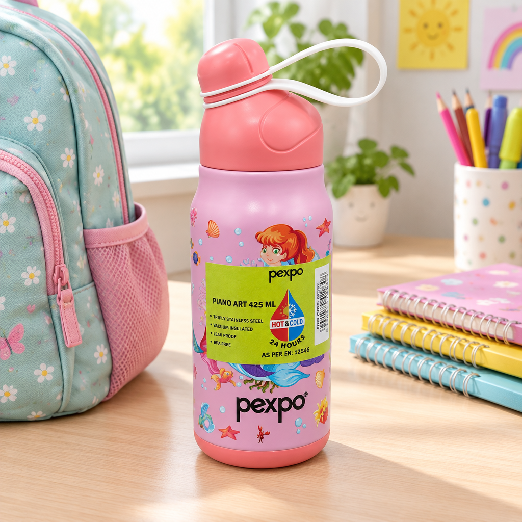 Pexpo Stainless Steel Vacuum Bottle - 425ml