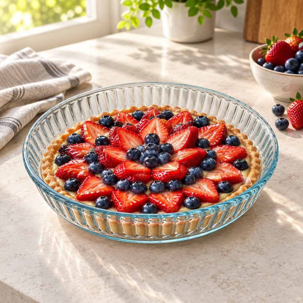 Pyrex Glass Flan Dish - 25cm