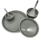 4Ever 22pcs Melamine Round Dinnerware Sets, Matte/Grey Rustic Design - Al Kabayel Discount Centre4Ever 22pcs Melamine Round Dinnerware Sets, Matte/Grey Rustic DesignDinnerware Sets4EVERAl Kabayel Discount Centre