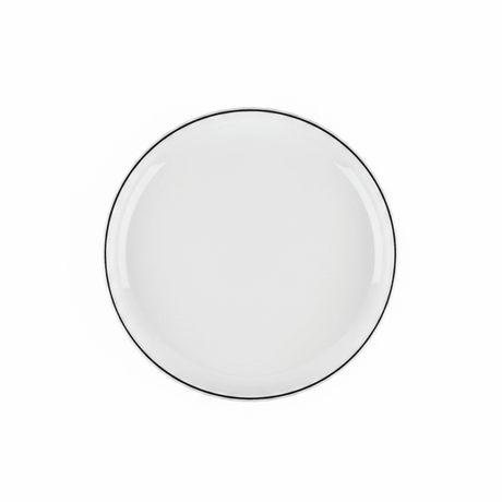 4Ever White Melamine Dessert Plate with Black Rim — 10.75 Inch - Al Kabayel Discount Centre4Ever White Melamine Dessert Plate with Black Rim — 10.75 InchPlates4EVERAl Kabayel Discount Centre