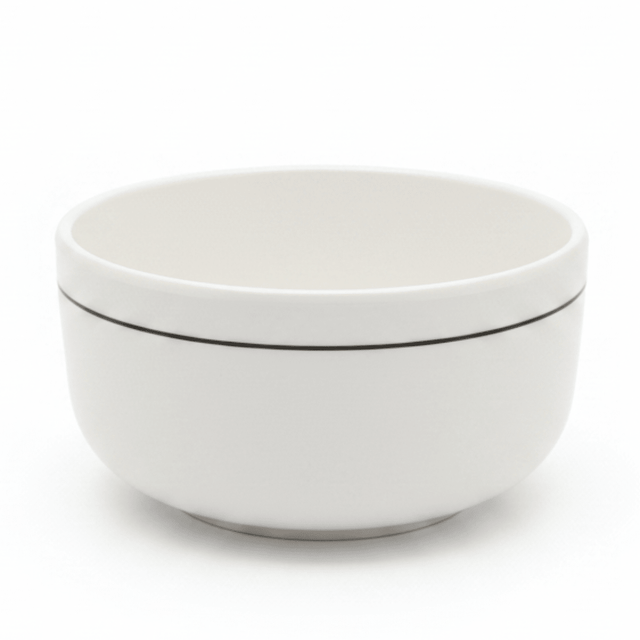 4Ever White Melamine Serving Bowl with Black Rim | 5 Inch - Al Kabayel Discount Centre4Ever White Melamine Serving Bowl with Black Rim | 5 InchBowls4EVERAl Kabayel Discount Centre
