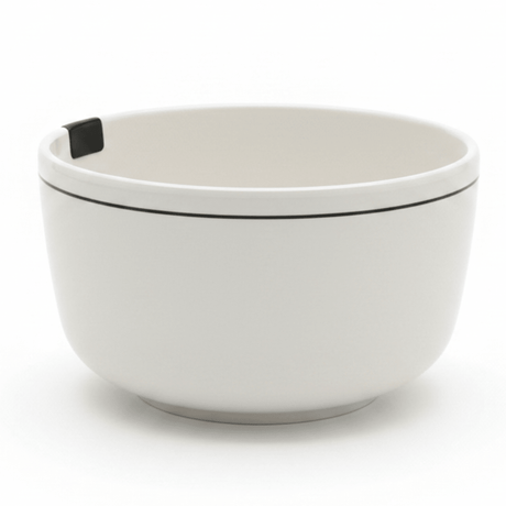 4Ever White Melamine Serving Bowl with Black Rim — 5.5 Inch - Al Kabayel Discount Centre4Ever White Melamine Serving Bowl with Black Rim — 5.5 InchBowls4EVERAl Kabayel Discount Centre