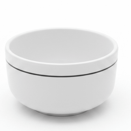 4Ever White Melamine Soup Bowl with Black Rim | 3.5 Inch | Durable & Elegant Tableware - Al Kabayel Discount Centre4Ever White Melamine Soup Bowl with Black Rim | 3.5 Inch | Durable & Elegant TablewareBowls4EVERAl Kabayel Discount Centre