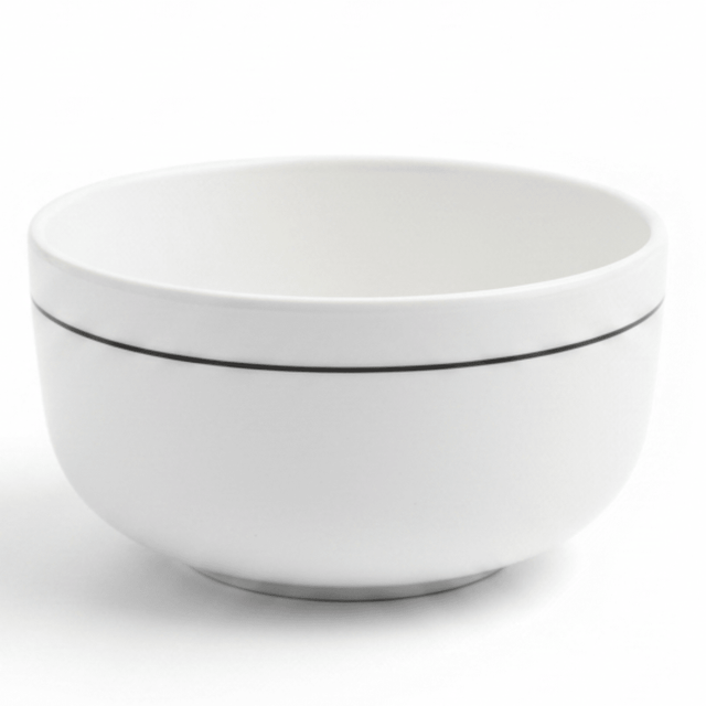 4Ever White Melamine Soup Bowl with Black Rim — 4 Inch - Al Kabayel Discount Centre4Ever White Melamine Soup Bowl with Black Rim — 4 InchBowls4EVERAl Kabayel Discount Centre