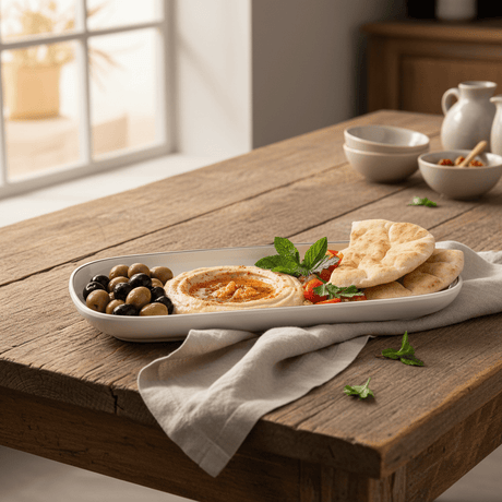 4Ever White Rectangle Melamine Serving Plate with Black Rim | 11 Inch | - Al Kabayel Discount Centre4Ever White Rectangle Melamine Serving Plate with Black Rim | 11 Inch |Plates4EVERAl Kabayel Discount Centre