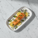 4Ever White Rectangle Melamine Serving Plate with Black Rim | 11 Inch | - Al Kabayel Discount Centre4Ever White Rectangle Melamine Serving Plate with Black Rim | 11 Inch |Plates4EVERAl Kabayel Discount Centre