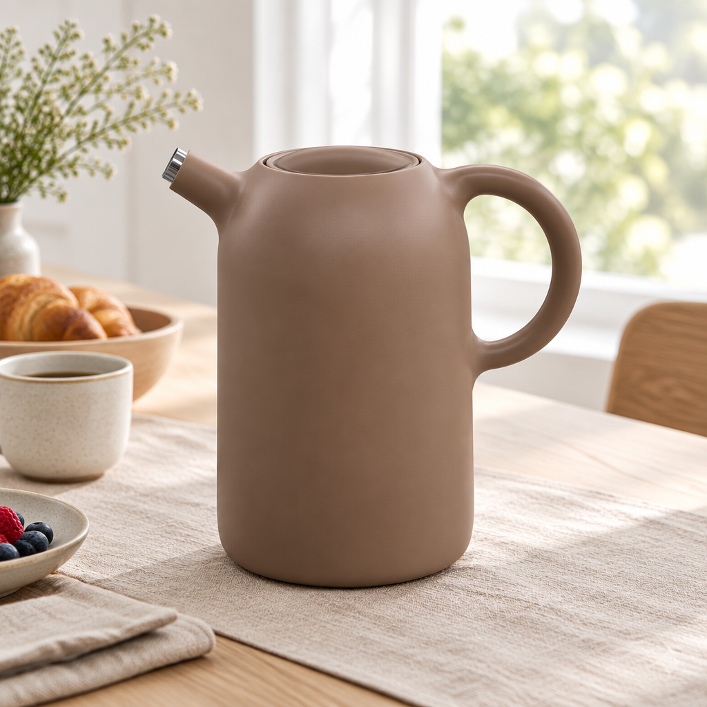Eva Solo Vacuum Flask Taupe Brown - 1 Litre