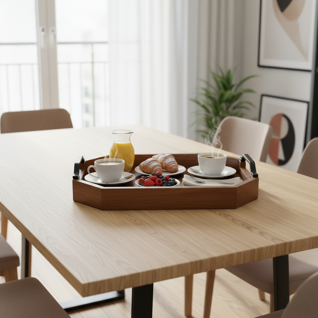 Luhpar Wooden Serving Tray - 35×25cm