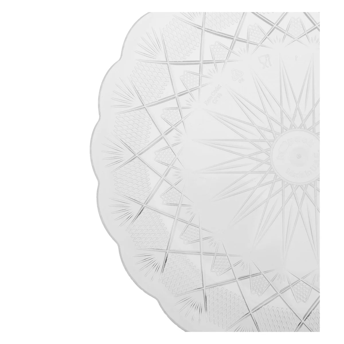 Hotpack Clear Round Crystal Plates 18 cm – 5 Pieces