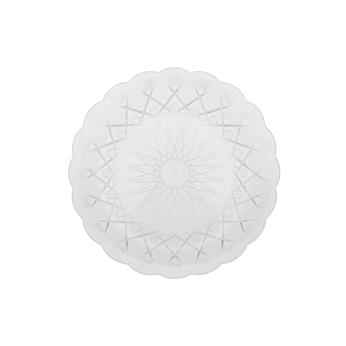 Hotpack Clear Round Crystal Plates 18 cm – 5 Pieces