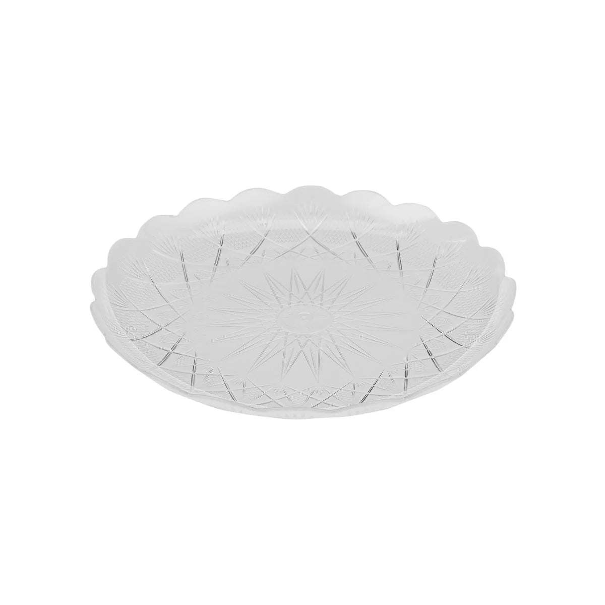 Hotpack Clear Round Crystal Plates 18 cm – 5 Pieces