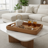 Luhpar Rectangle Wooden Serving Tray - 38×25cm