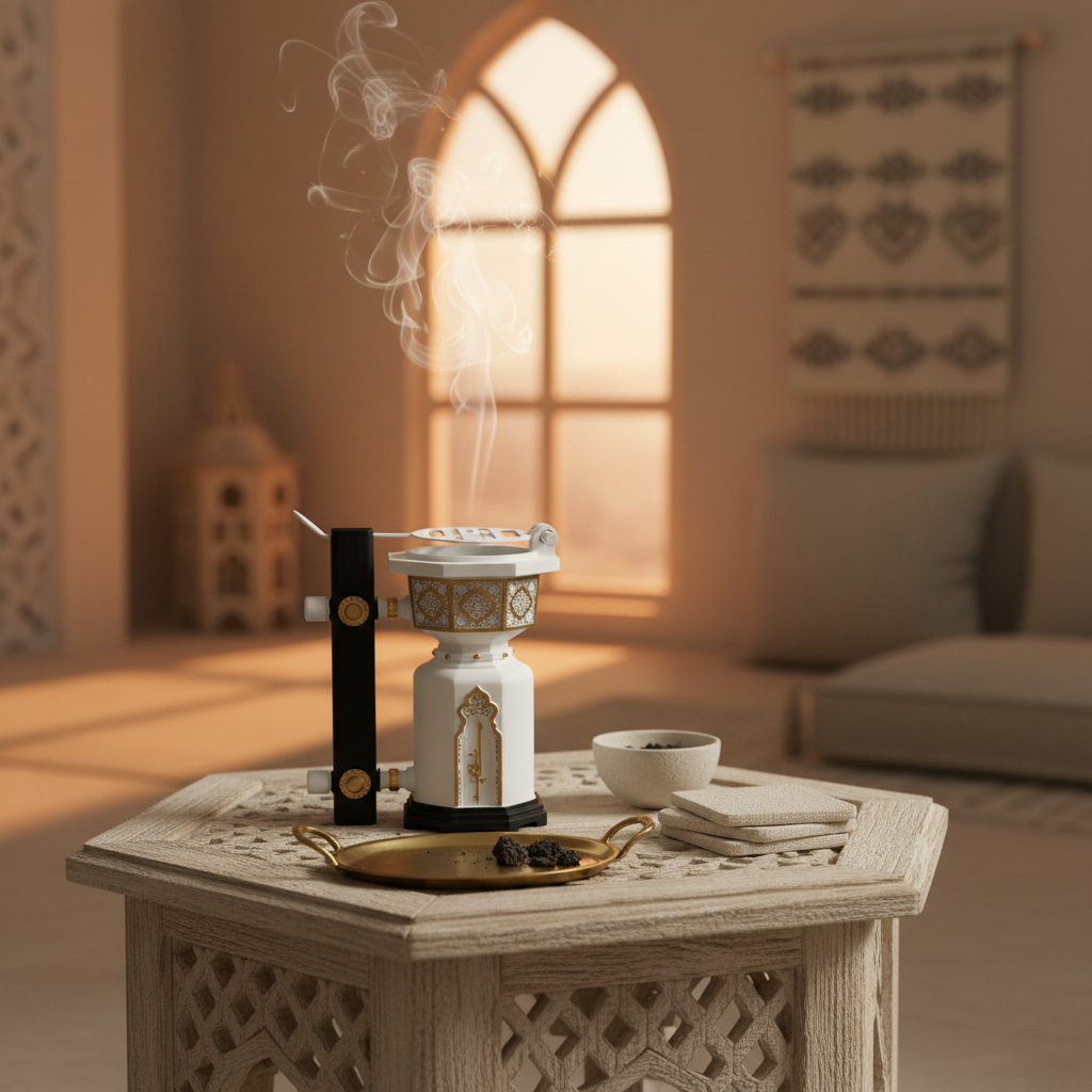 Chalk Incense Burner White - 15×9cm
