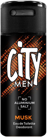 City Men Musk Eau de Toilette Deodorant Body Spray – 150ml