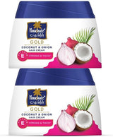 Parachute Gold Coconut & Onion Hair Cream, 2 × 140 ml