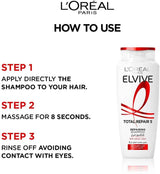 L’Oréal Paris Elvive Total Repair 5 Repairing Shampoo, 400 ml