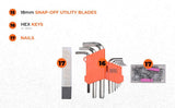 Black & Decker 108 Pieces Hand Tool Kitfor Home & Office Orange/Black BMT108C
