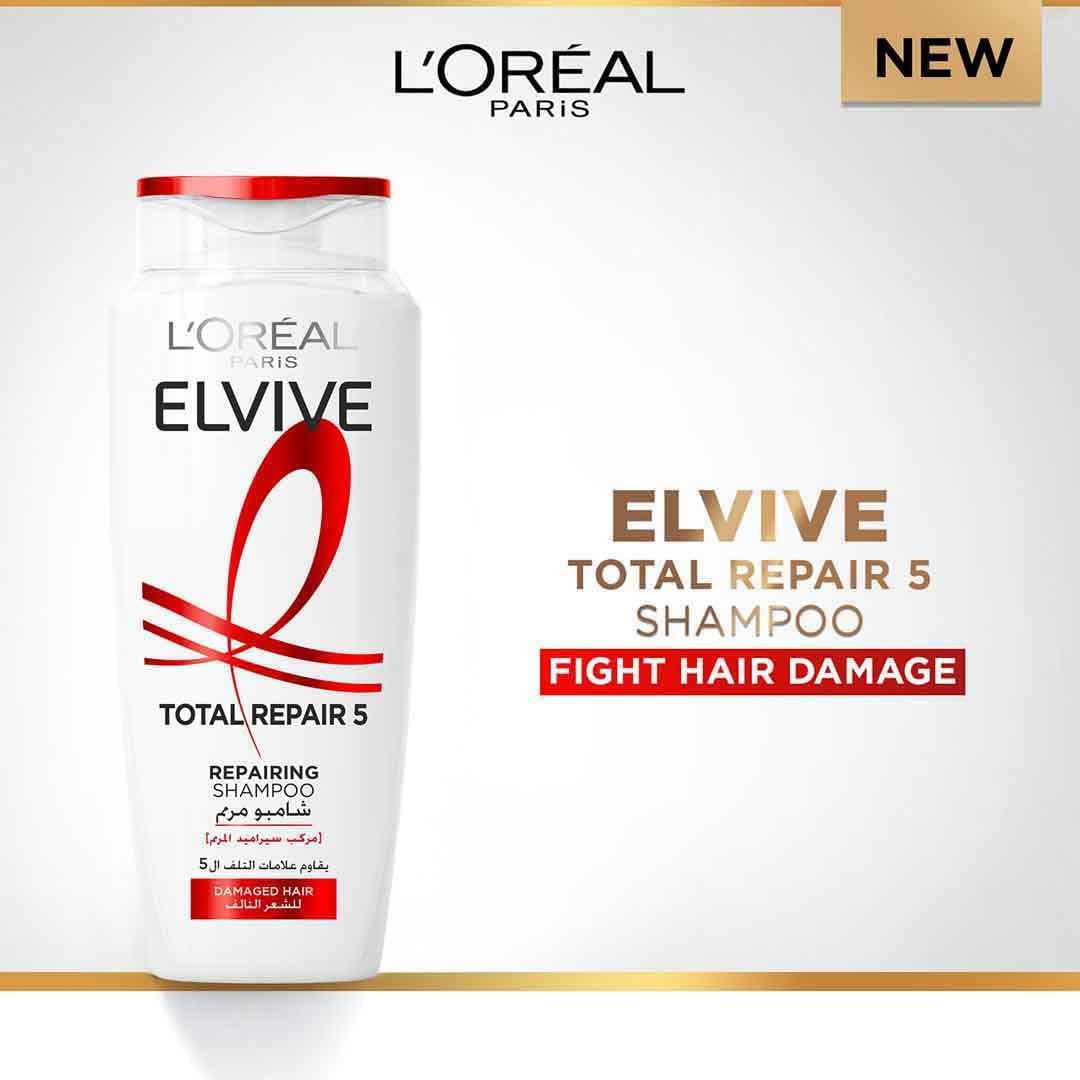 L’Oréal Paris Elvive Total Repair 5 Repairing Shampoo, 400 ml