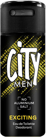 City Men Exciting Eau de Toilette Deodorant Body Spray – 150ml