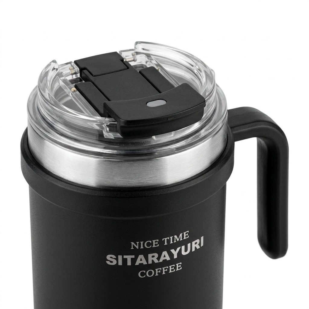 Sitarayuri Vacuum Mug Black - 500ml