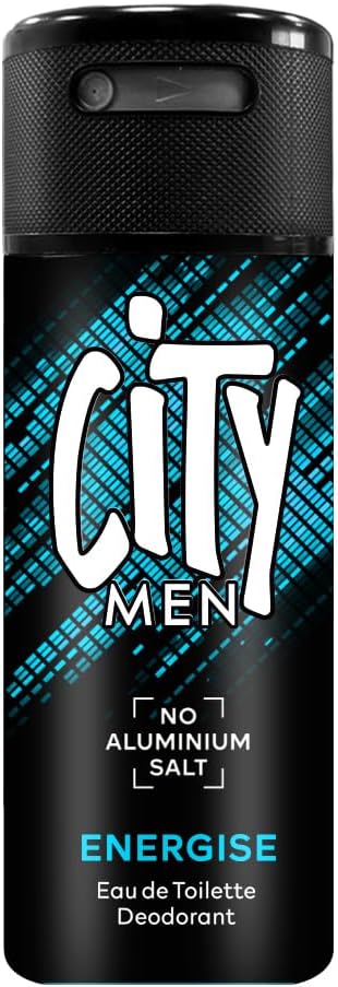 City Men Energise بخاخ مزيل عرق أو دو تواليت للجسم - 150 مل