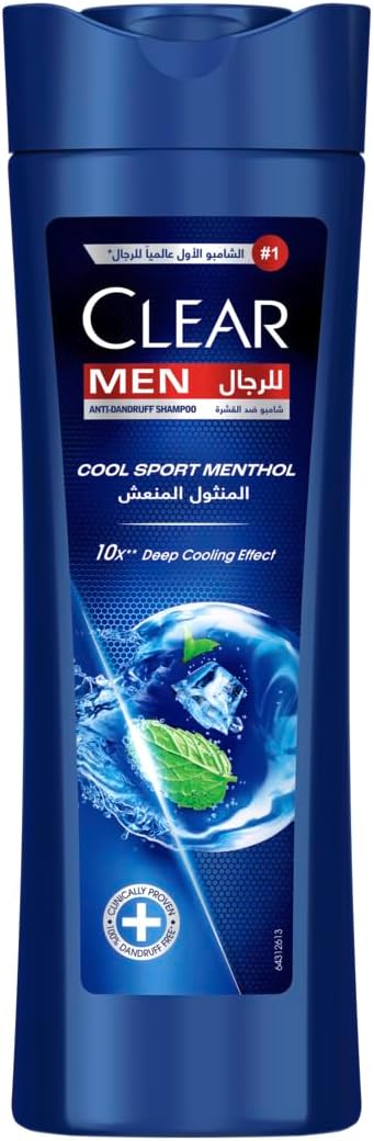 Clear Cool Sport Menthol Anti-Dandruff Shampoo, 350 ml