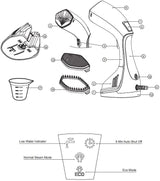 Black & Decker Handheld Garment Steamer, HSTD1600-B5