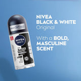 Nivea Men Black & White Invisible Original Roll-On Deodorant – 50ml