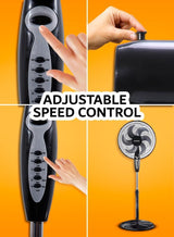Sonashi 16 Inch Stand Fan With Remote Control SF-8044SR