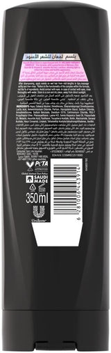 Sunsilk Conditioner, Black Shine, smoothens the hair's surface for a shiny and healthy appearance, 340ml