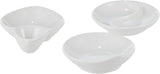 Symphony Elegant White Ceramic Sauce Set – 3 Unique-Shaped Pieces 250 Ml