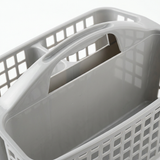 Plastic Handy Storage Basket with Carry Handle Grey – 32×20cm