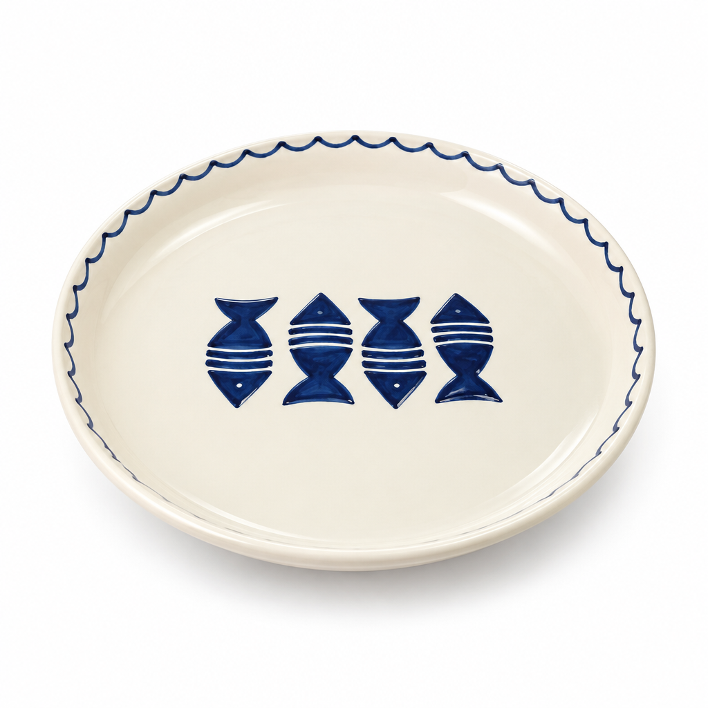 Slama Ceramic Plate Off-White - 26cm