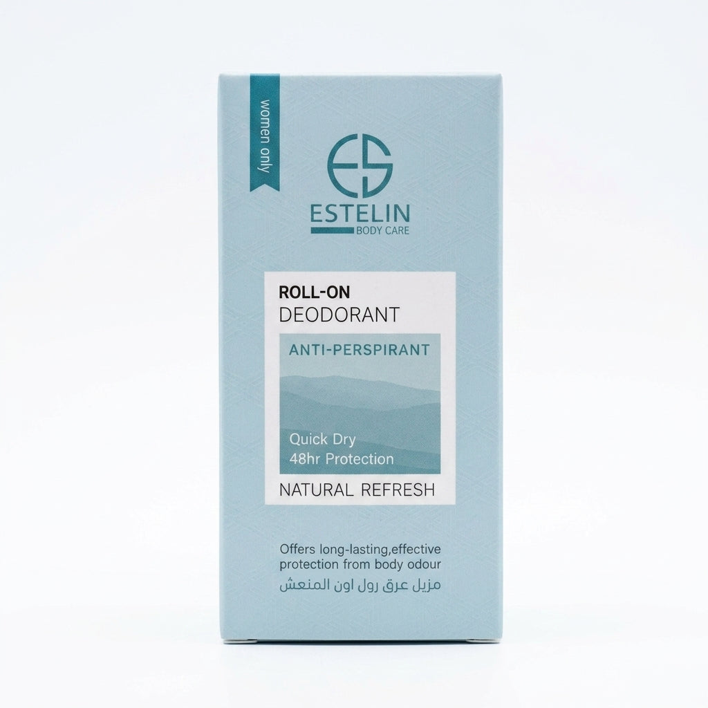 Estelin Natural Refresh Roll-On Deodorant – Anti-Perspirant for Women