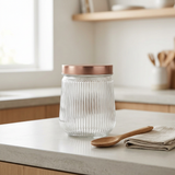 Velvet Glass Jar with Metal Lid - 650ml