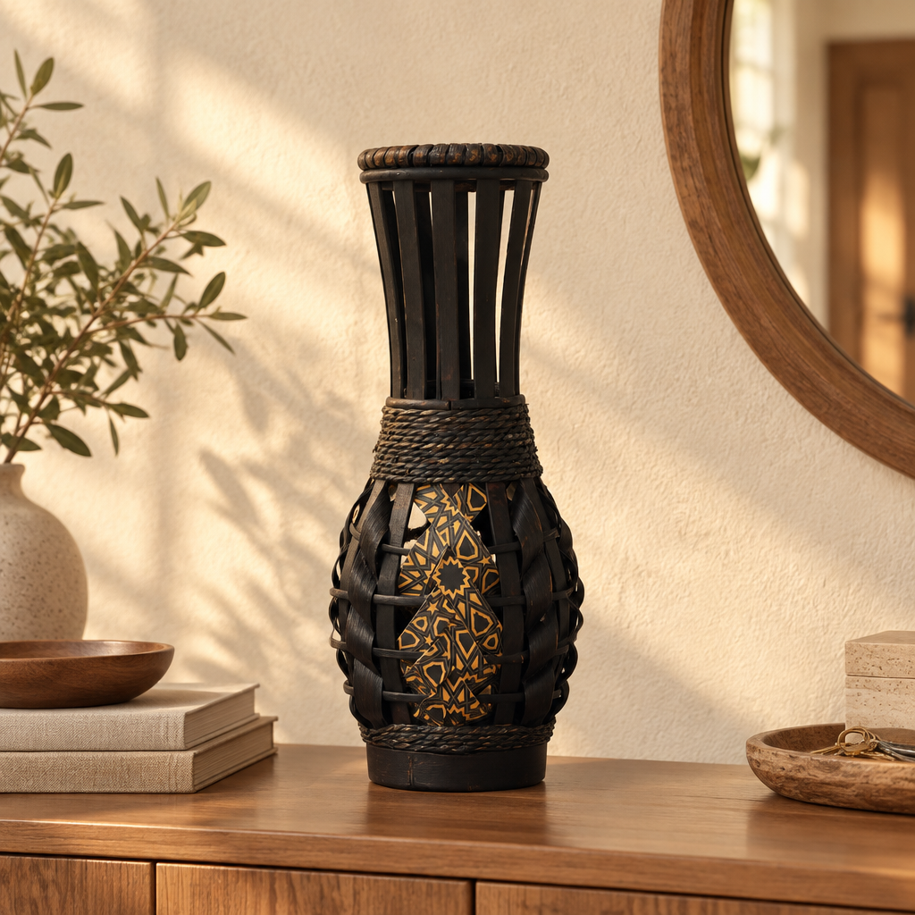 Decorative Bamboo Vase - 41cm