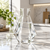 Deli Clear Glass Diamond-Cut Decanter – 1400ml