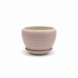 Ceramic Vase with Base Pink - 10×12cm