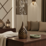 Radin Chalk Incense Burner - 12cm - Brown / Black