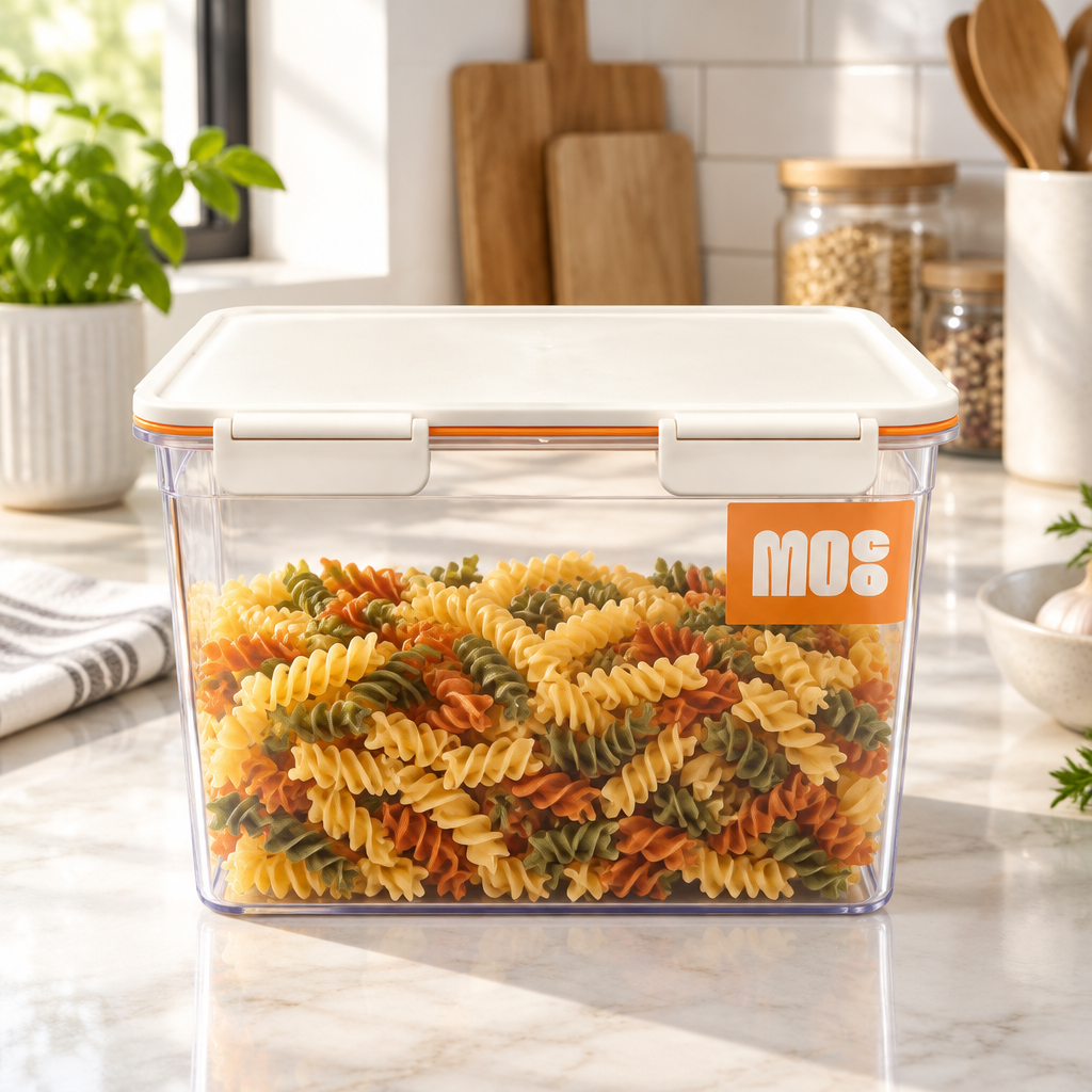 Plastic Airtight Storage Container with Locking Lid - 30×20cm