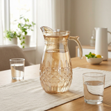 Deli Glass Jug Tinted Amber - 2.1 Litre