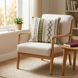 Geometric Pattern Square Cushion - 40×40cm
