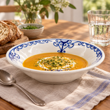 Slama Ceramic Soup Plate White  - 23cm