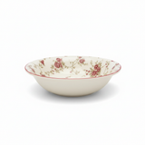 Legend Floral Ceramic Salad Bowl Cream - 9.3 Inch
